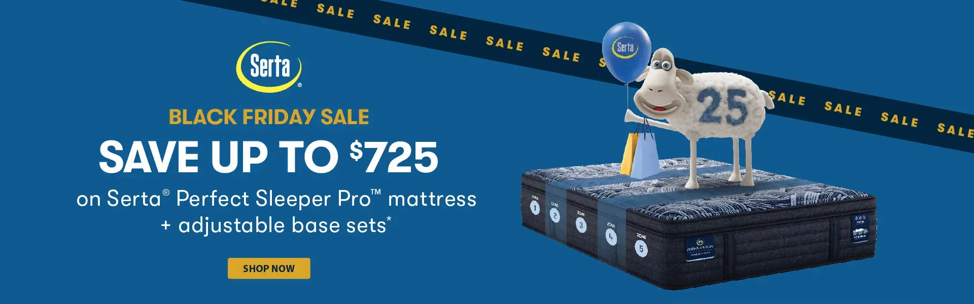 Save up to $725 on Serta Perfect Sleeper Pro